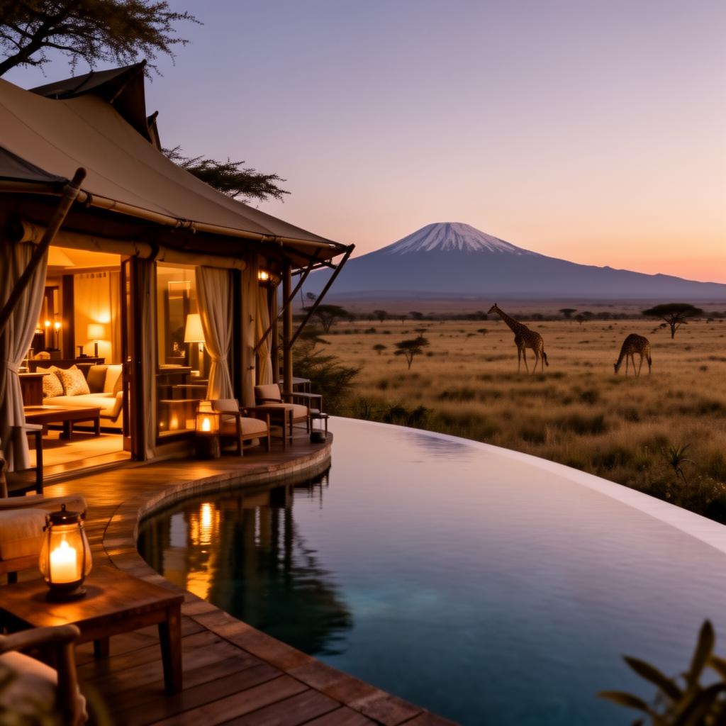 Luxury safari lodge